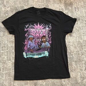 Black Short Sleeve Graphic Tee